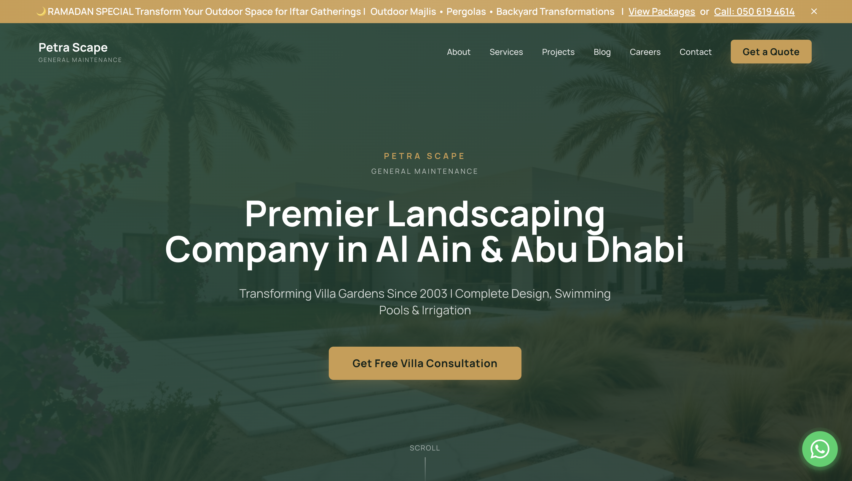 Petrascape website preview